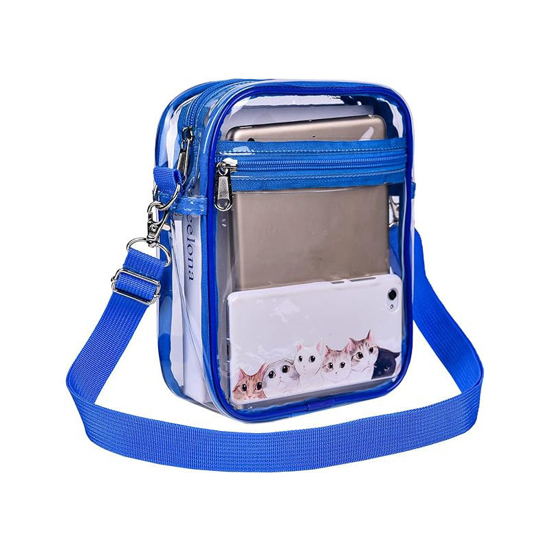 Transparent Waterproof PVC Shoulder Messenger Bag Mobile Phone Storage Outdoor Activities Universal