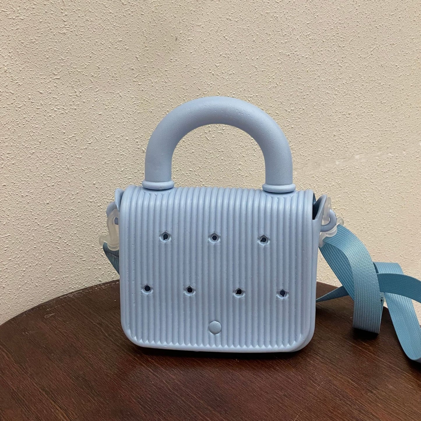 Exquisite Mini Small Square Bag Eva Solid Color Shoulder Strap Portable Minimalist Wear Match Unlock Commuter Dating All-Matching