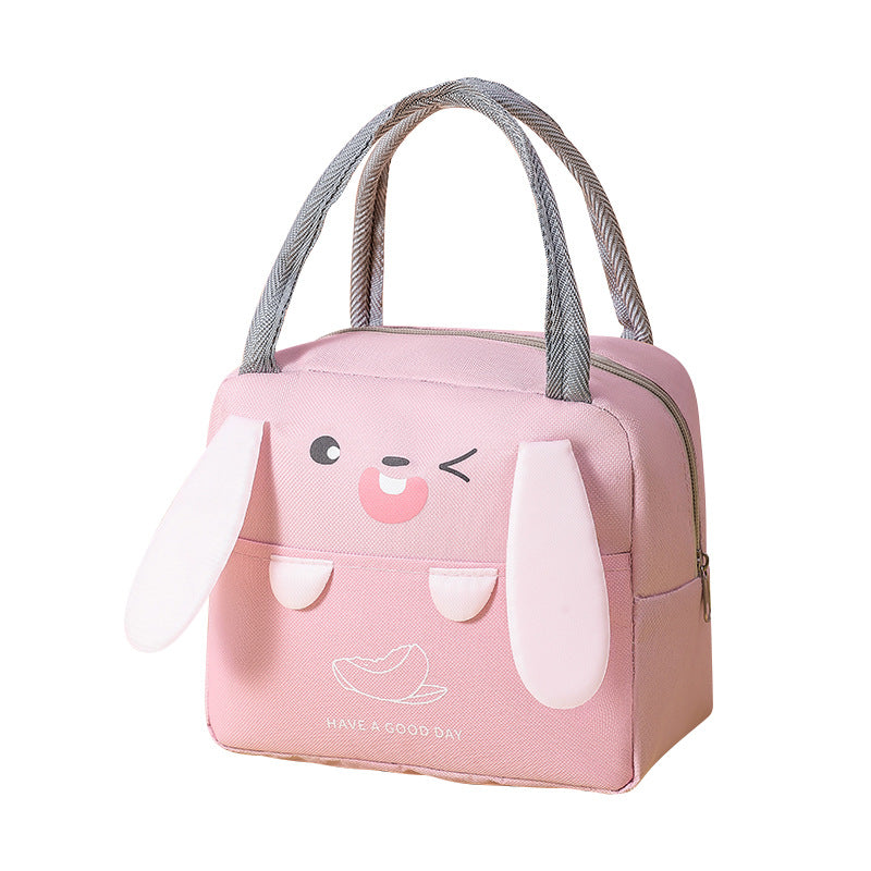 Insulated Bag Canvas Lunch Bag Aluminum Foil Thermal Insulation Thickening Handbag Waterproof Large Capacity Lunch Box Bag Protection