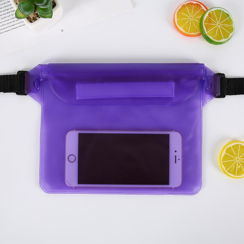 Waterproof PVC Waist Phone Bag for Outdoor Activities, Swimming, Hiking, and Beach Use