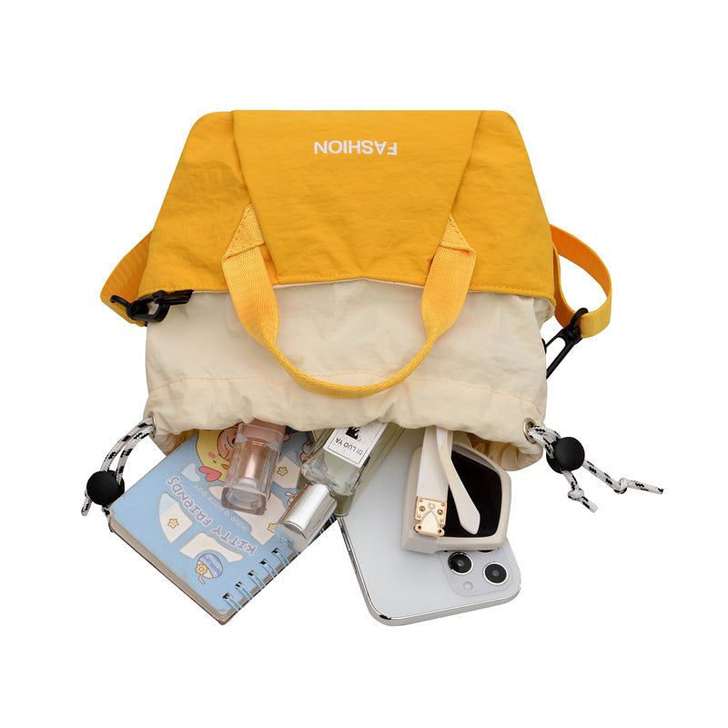 Sports Outdoor Mountaineering Bag Fashionable Lightweight Casual Nylon Drawstring Waterproof Crossbody Bag Commute Minimalist Women's Bag