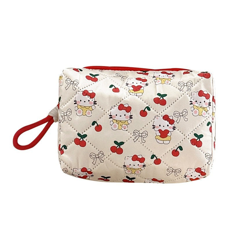Cosmetic Bag Women's Portable Large Capacity Skin Care Wash Bag Zipper Storage Bag
