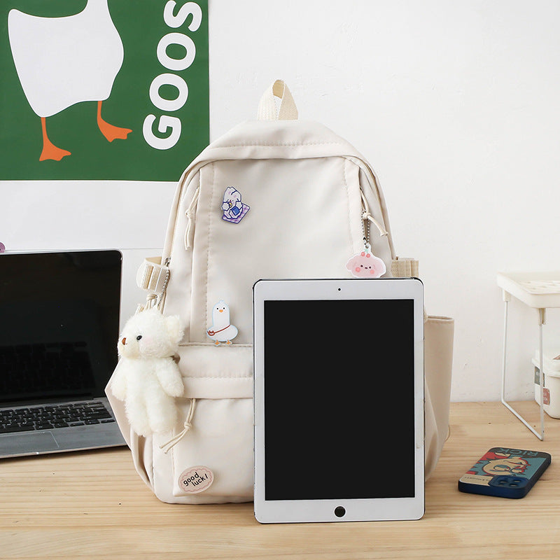 Cute Fashion Backpack Lightweight and Large Capacity Daily Commuter Learning Backpack