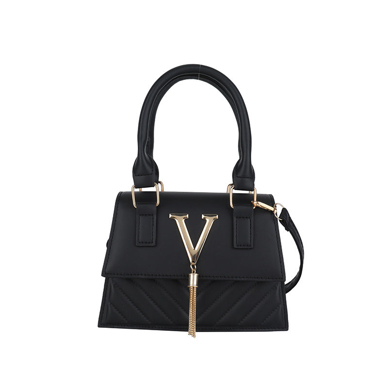 New Korean Style Casual Cool Portable Small Square Bag Fashion Simple Retro Fashion Trendy One-Shoulder Messenger Bag