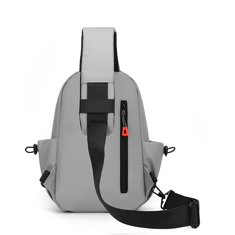 Sports Chest Bag Men's Trendy Wild Casual Shoulder Chest Bag Nylon Cloth Large Capacity Crossbody Backpack