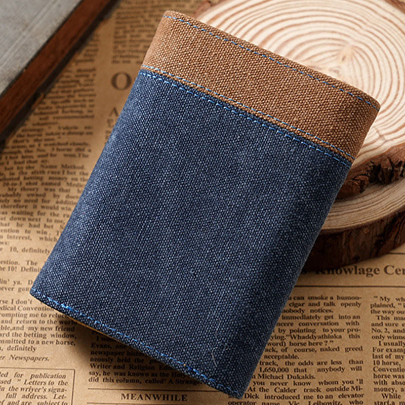 Cute Animal Print Women's Three-Fold Wallet Multiple Card Slots Lightweight Breathable Waterproof Design