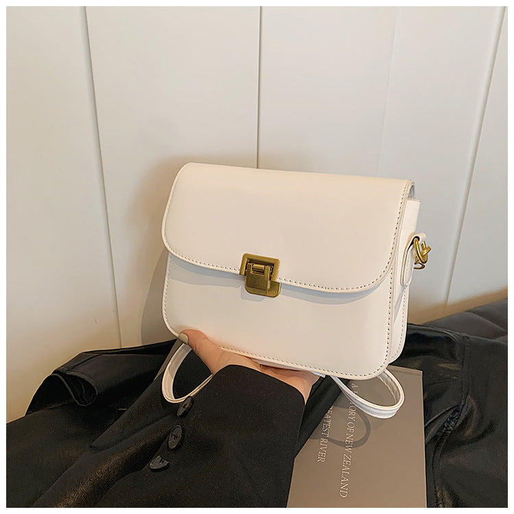 New Fashion Women's Cross-Body Bag Exquisite Design High Textured Pu Material Everyday Joker Practical Small Square Bag