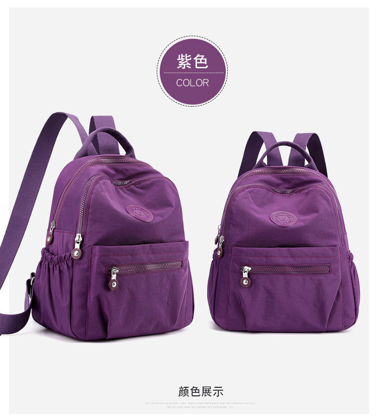 Backpack Women's New Fashion Travel Lightweight Oxford Cloth Versatile Backpack