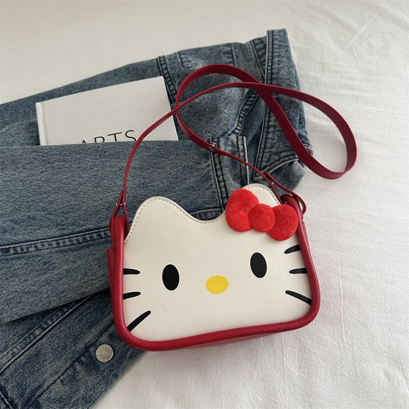 Cute Kitty Handbags Women's New Fashion Personality Shoulder Bag Trendy Crossbody Bag