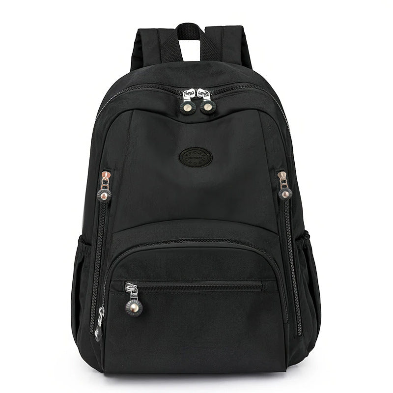 Simple Large Capacity Schoolbag Men's Lightweight Leisure Travel Multi-Pocket Backpack