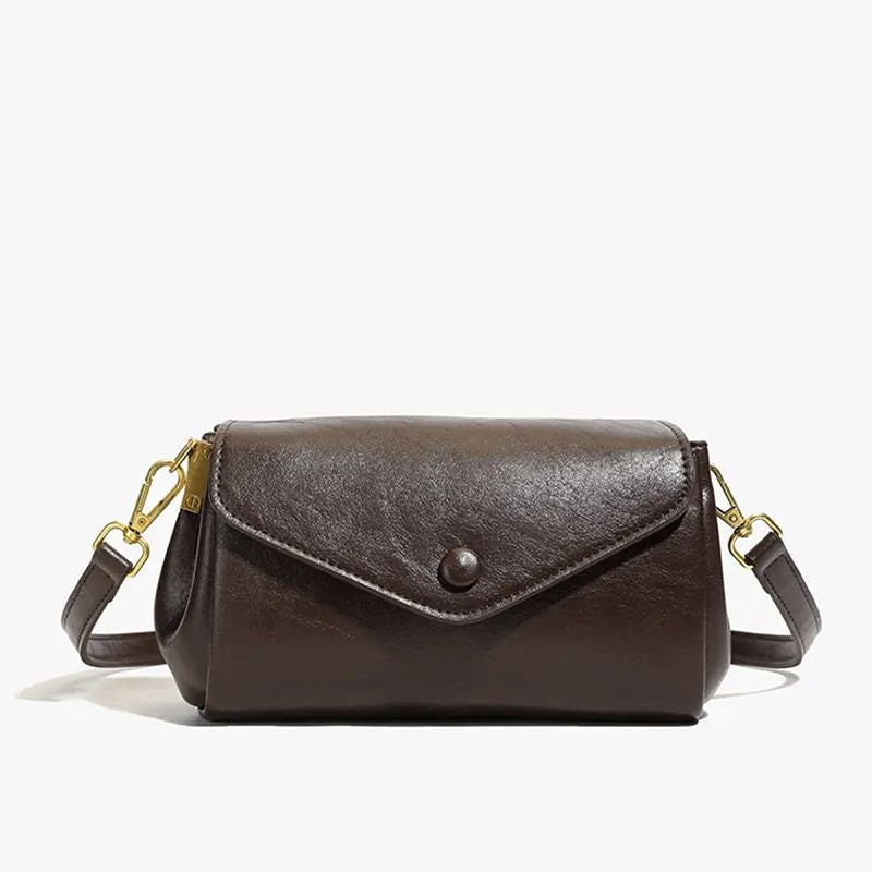 New Shoulder Bag Temperament Wild Messenger Bag Casual Simple Commute Soft Leather File Holder Bag for Women