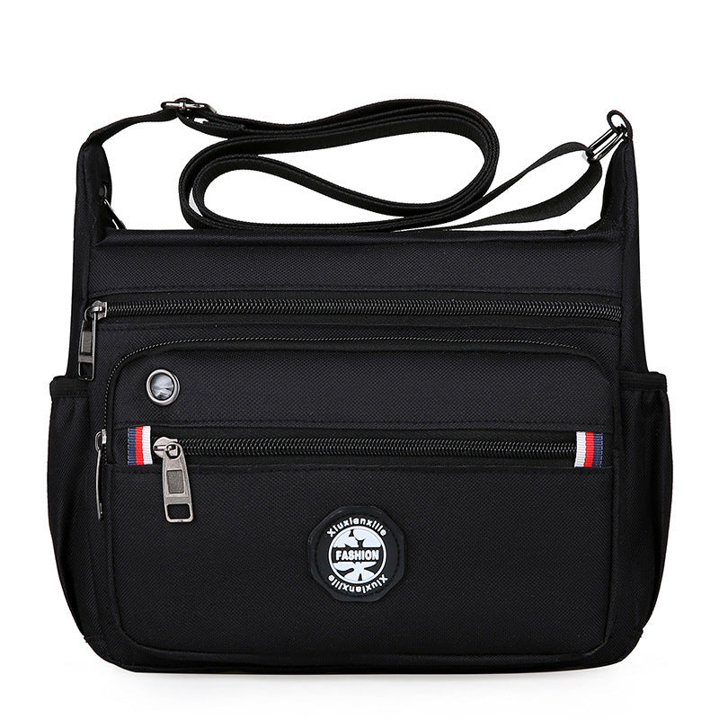 New Fashion Multi Compartment Cross Body Bag Business Leisure Dual-Use Large Capacity Nylon Shoulder Bag Commuter Travel Essential