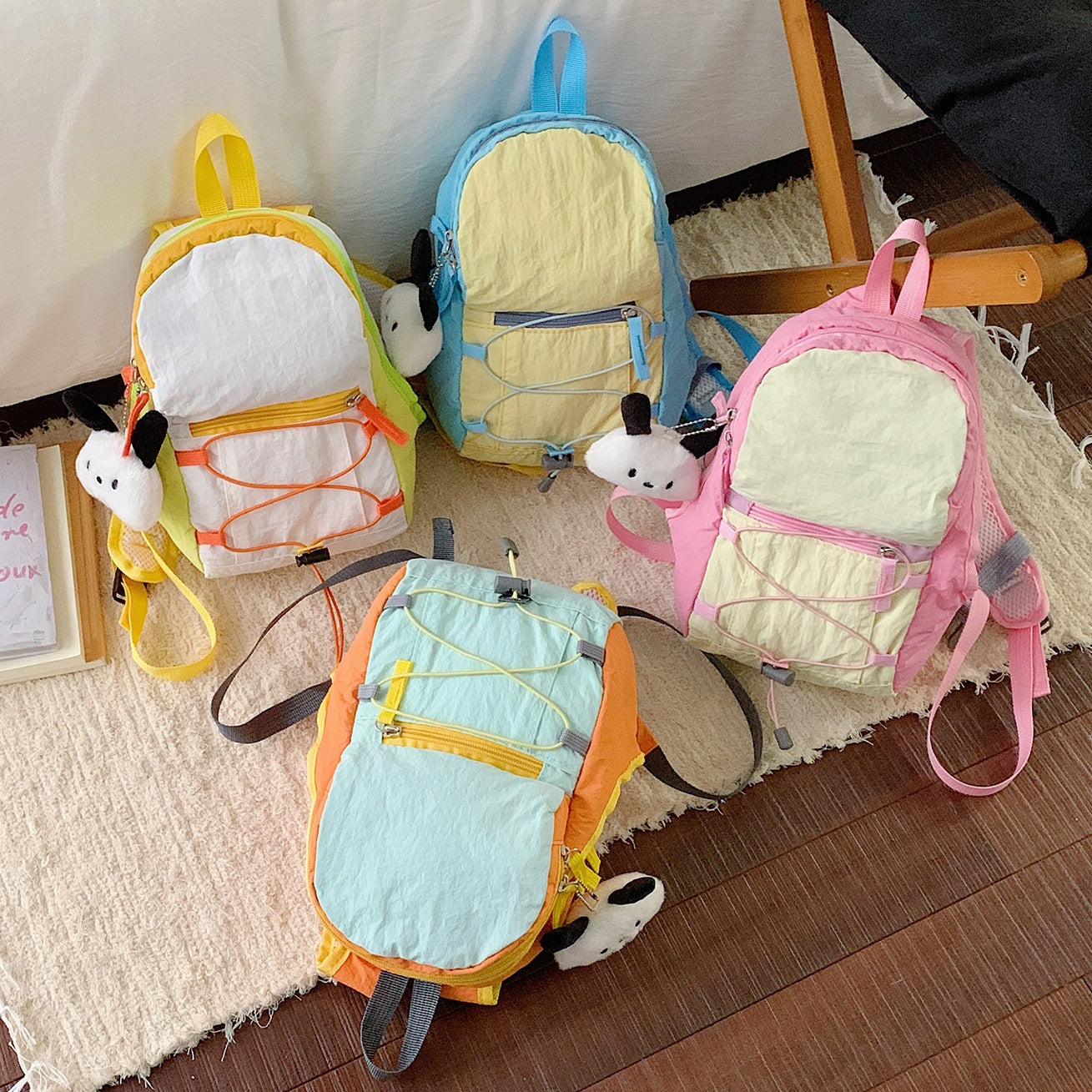 Lightweight Outdoor Backpack for Women and Men, Breathable Nylon Design with Arc Shoulder Straps, Perfect for Hiking, Cycling, Daily Use and Spring Outings