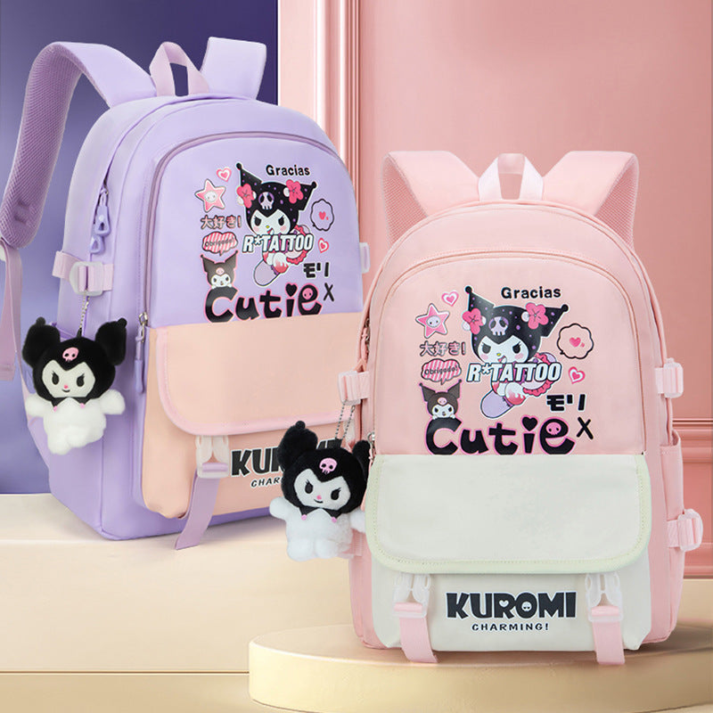 Clow M Joint Name Cute Schoolbag Children Backpack Lightweight Large Capacity Suitable for Primary School Students to Junior High School Students