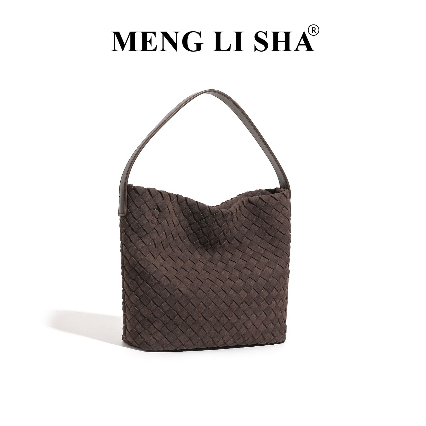 Women's Bag New High-Grade Bucket Woven Bag Commuter's All-Matching European and American Fashion Shoulder Crossbody Tote Bag