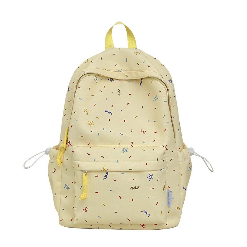 Cute Cartoon Print Backpack for Students with Large Capacity and Laptop Compartment, Perfect for School and Daily Use