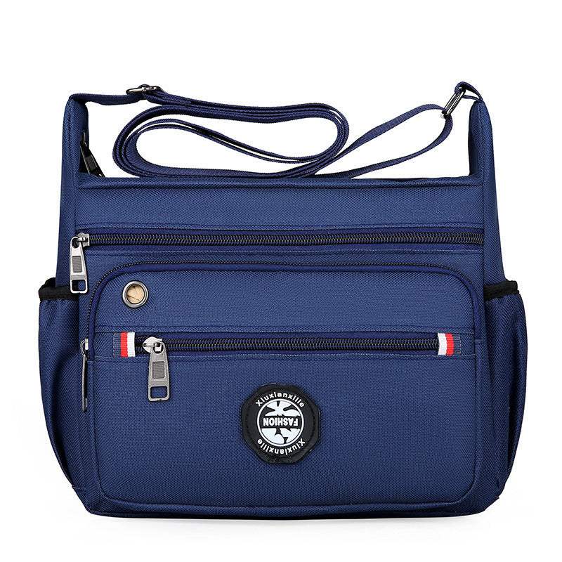 New Fashion Multi Compartment Cross Body Bag Business Leisure Dual-Use Large Capacity Nylon Shoulder Bag Commuter Travel Essential