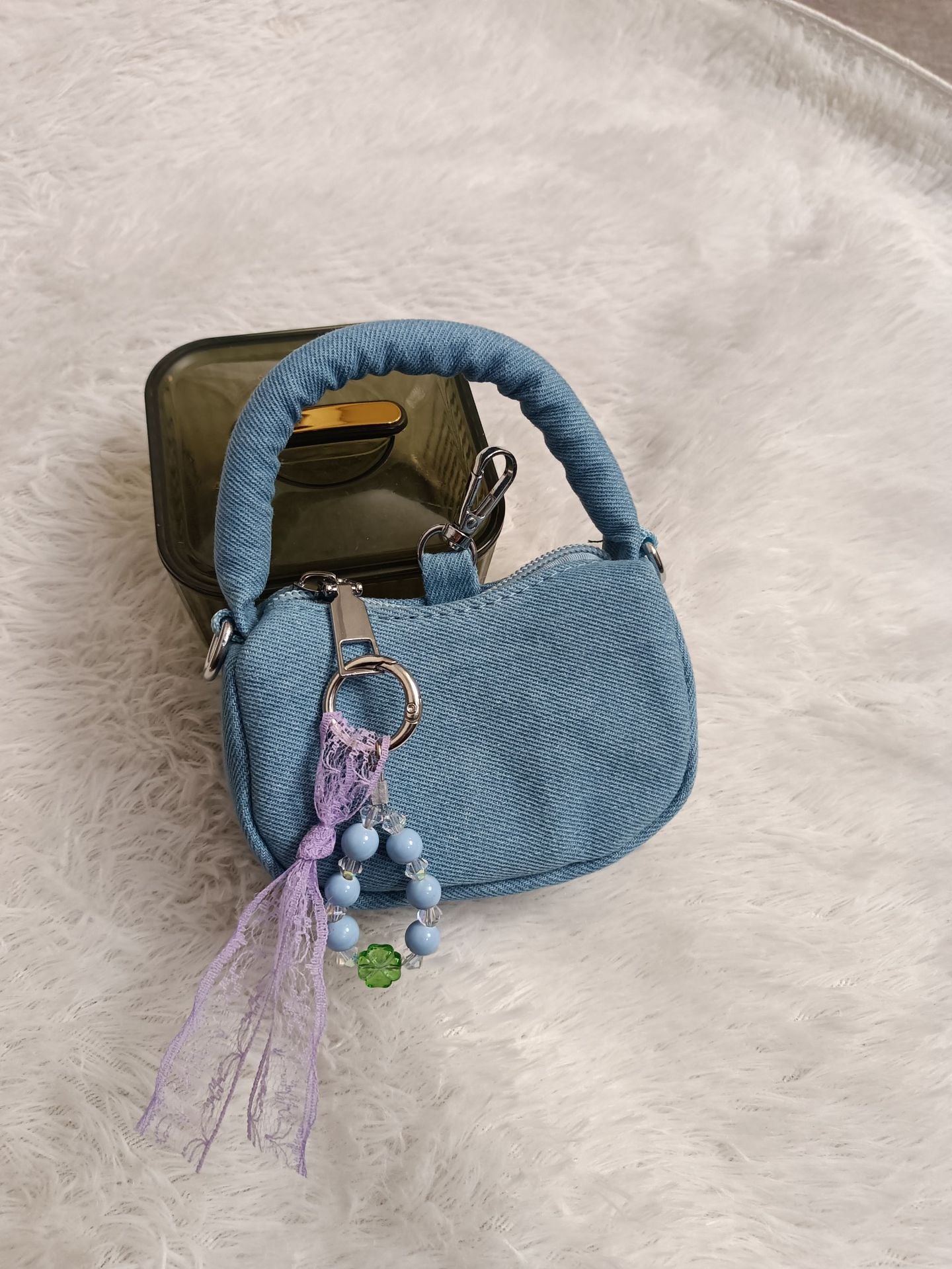 Mini Small Saddle Bag Crossbody Chain Handbags Women's New Korean Style Fashion Simple Lipstick Shoulder Bag