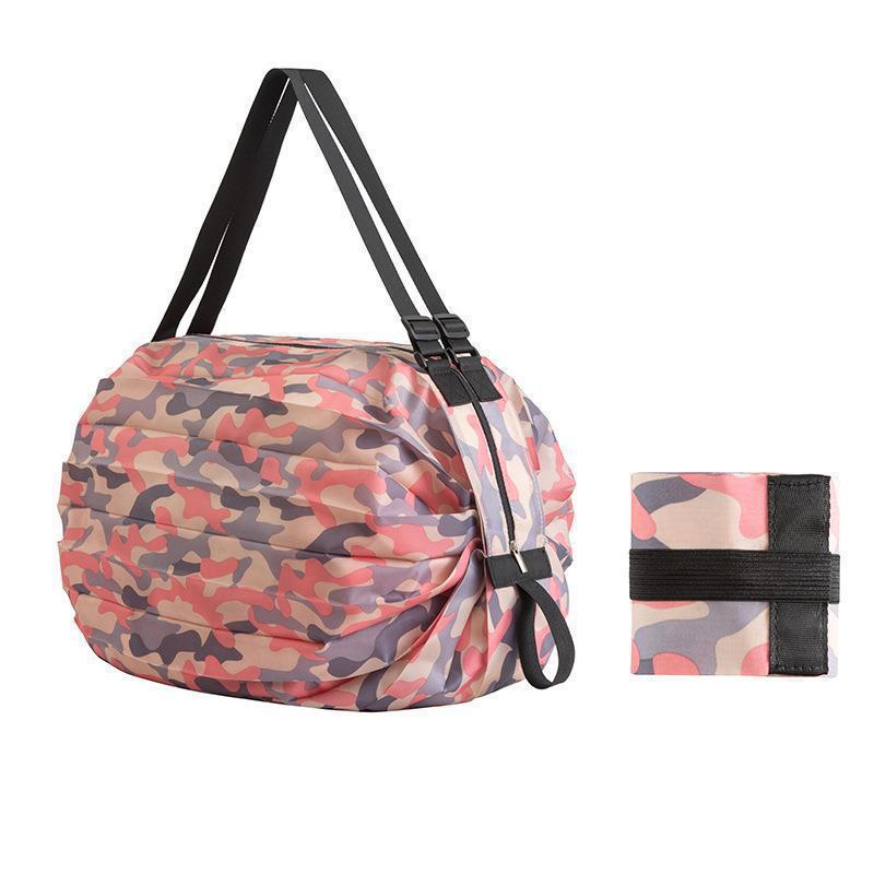 Foldable Supermarket Shopping Bag Women's Travel Sling Bag Portable Large Eco-friendly Shopping Handbag