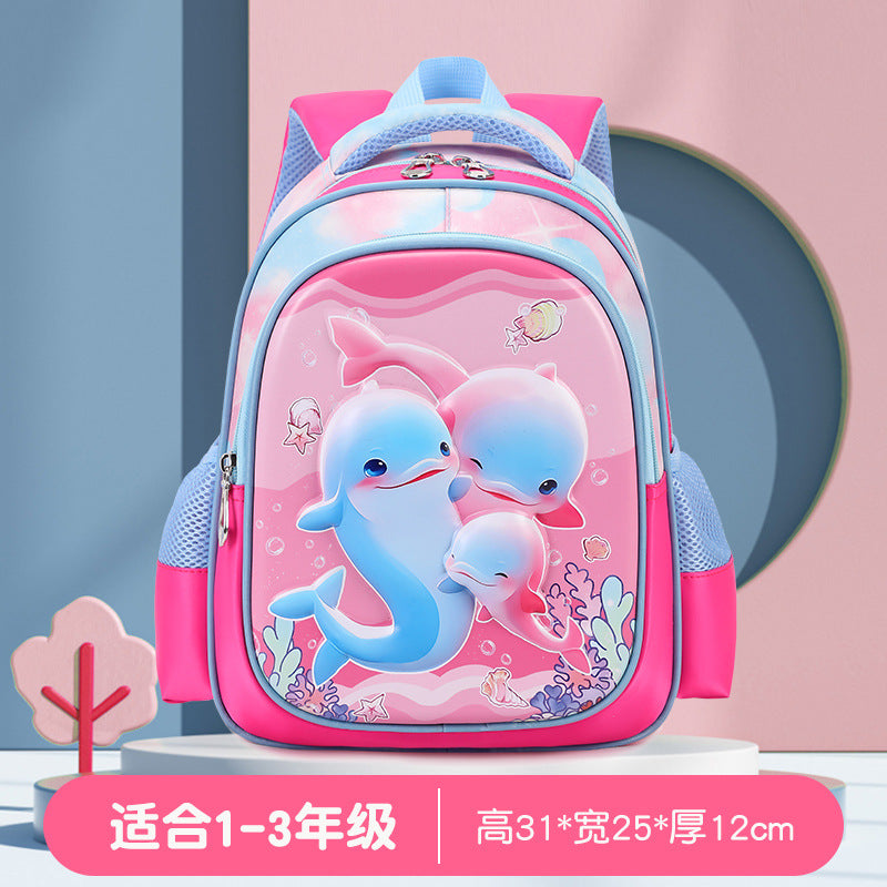 Cute Kids Backpack with Cartoon Character Design, Breathable Waterproof Oxford Fabric, Lightweight and Durable for Preschool and Elementary School