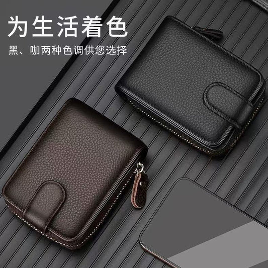 Wallet Driver's License Two-in-One Leather Case Multifunctional Card Holder Driving License Large Capacity Card Sleeve Document Package