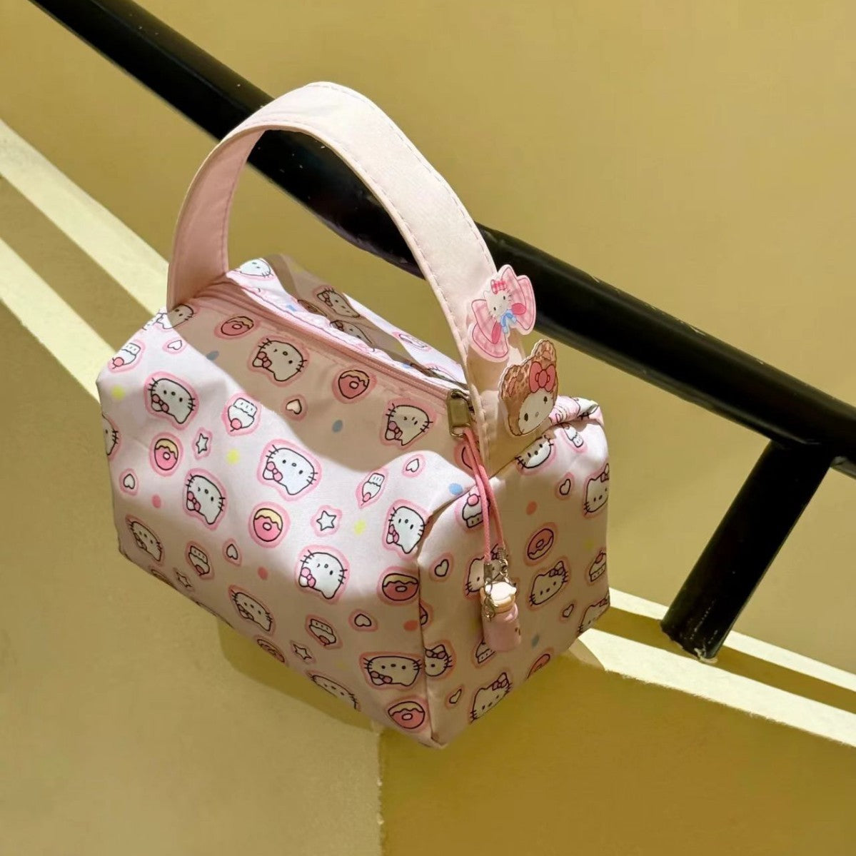 New Kitty Cosmetic Bag Wash Portable Liner Storage Coin Purse Cute Student Bag