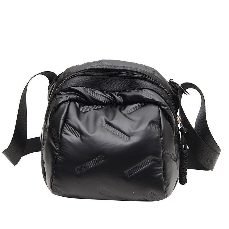 New Cotton Coat Bag for Women Cute Fashionable Shoulder Bag Casual All-Match Messenger Bag Lightweight Waterproof Nylon Cloth Bag