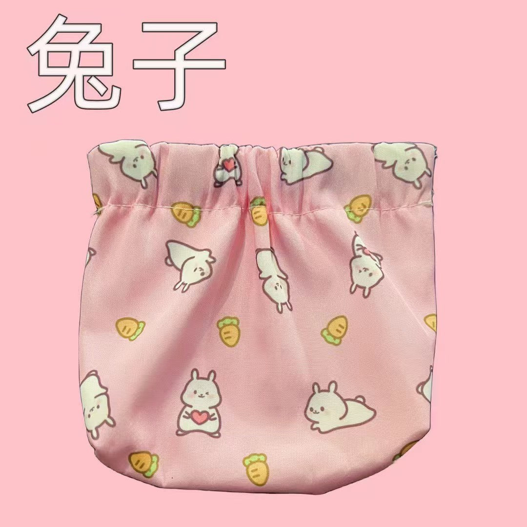 Elastic Printed Portable Storage Bag with Automatic Closure, Waterproof and Durable for Makeup and Daily Essentials