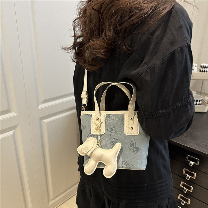 Summer Fashion Small Handbags Women's New Temperament Leisure Crossbody All-Matching Bucket Bag
