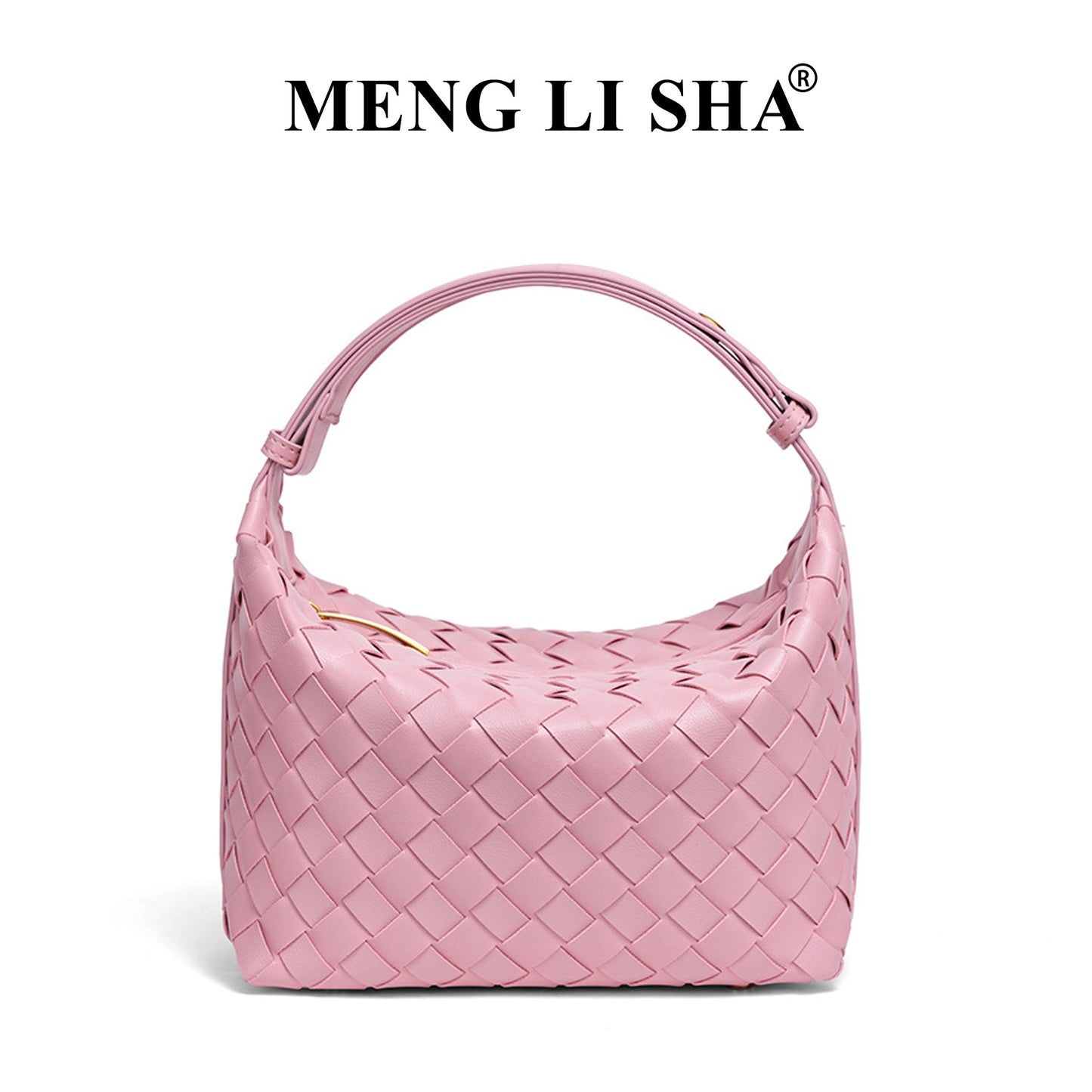 European and American New Suede Advanced Texture Woven Portable Lunch Bag Women's Fashion Simple Shoulder Crossbody Lunch Box Bag