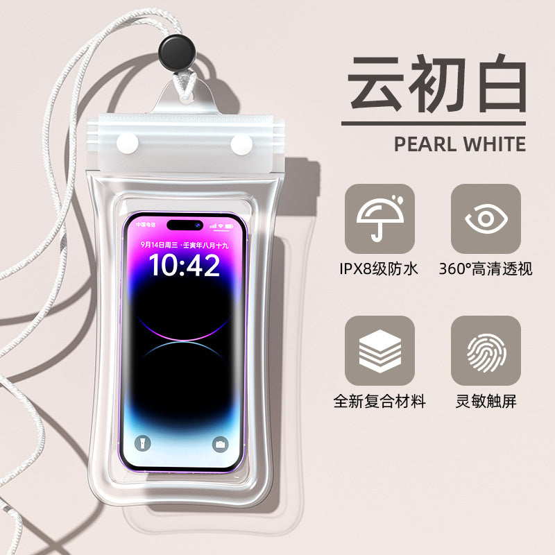 High-Transparency Waterproof Phone Case with Touch Screen Function for Swimming, Diving, and Outdoor Activities