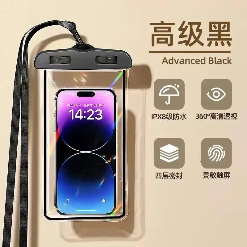 iPhone Waterproof Case with Touch Screen, IPX8 Rating for Swimming, Diving, Beach, and Outdoor Activities