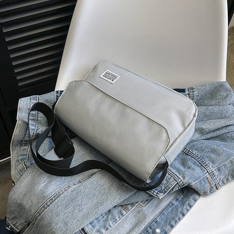 Minimalist Crossbody Bag for Men and Women, Waterproof Oxford Fabric, Lightweight & Durable, Perfect for Daily Use and Students