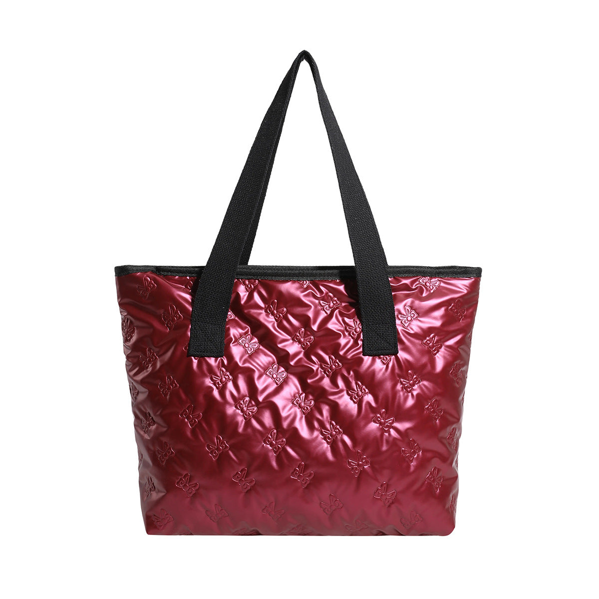 Simple Casual Bag for Women Autumn and Winter New Shoulder Cotton-Padded Bag Fashion Trendy Portable Large Capacity Totes