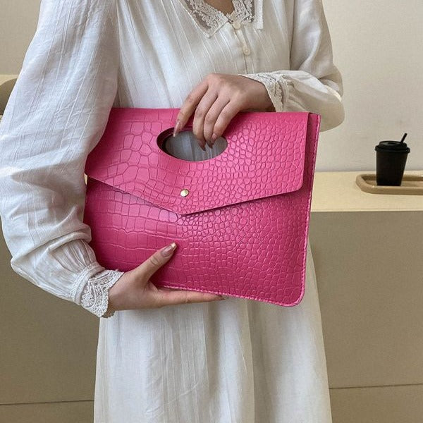 Clutch Simple Retro Fashion Korean Style New Casual Large Capacity Trendy Tote Bag