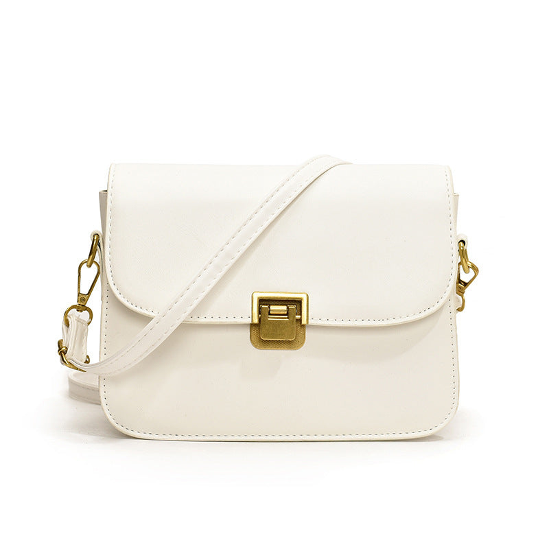New Fashion Women's Cross-Body Bag Exquisite Design High Textured Pu Material Everyday Joker Practical Small Square Bag