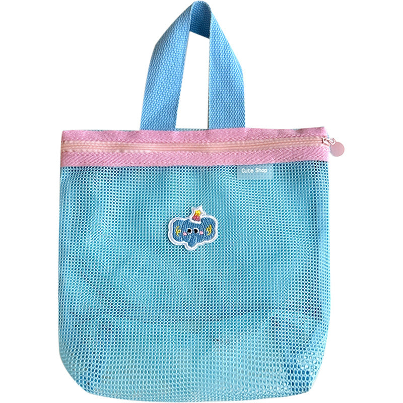 Portable Portable Toiletry Bag Storage Cosmetic Bag Mesh Sand Breathable Travel Swimming Portable Cosmetic Bag