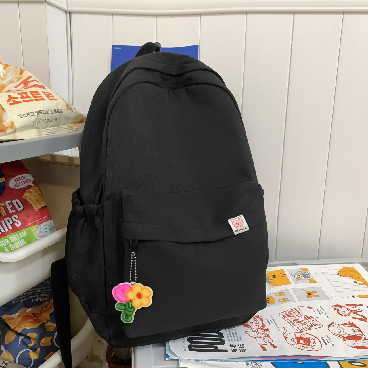 Lightweight Simple Backpack for Students with Large Capacity, Perfect for School, Travel, and Laptops up to 14 Inches