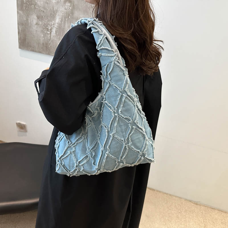 Tote Bag Women's New Western Style Fashion Individual Casual Beautiful Shoulder Crossbody Underarm Bag
