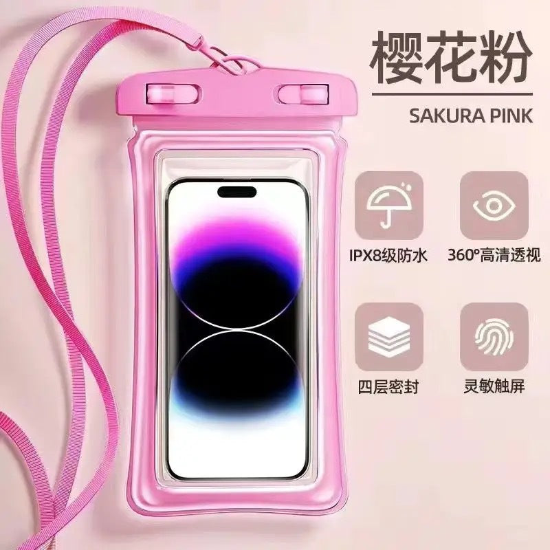 iPhone Waterproof Case with Touch Screen, IPX8 Rating for Swimming, Diving, Beach, and Outdoor Activities