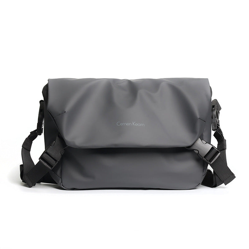 Single Shoulder Bag Men's Casual Large Capacity Multi-Functional Riding Crossbody Backpack Trendy Portable Small Square Bag