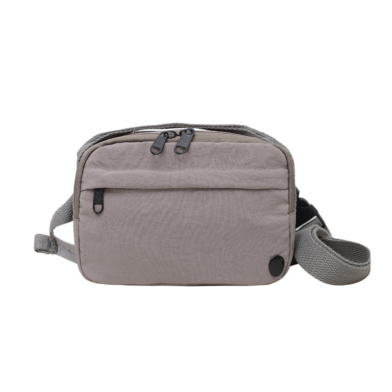Stylish Nylon Crossbody Bag with Zipper Closure and Multiple Pockets for Daily Use