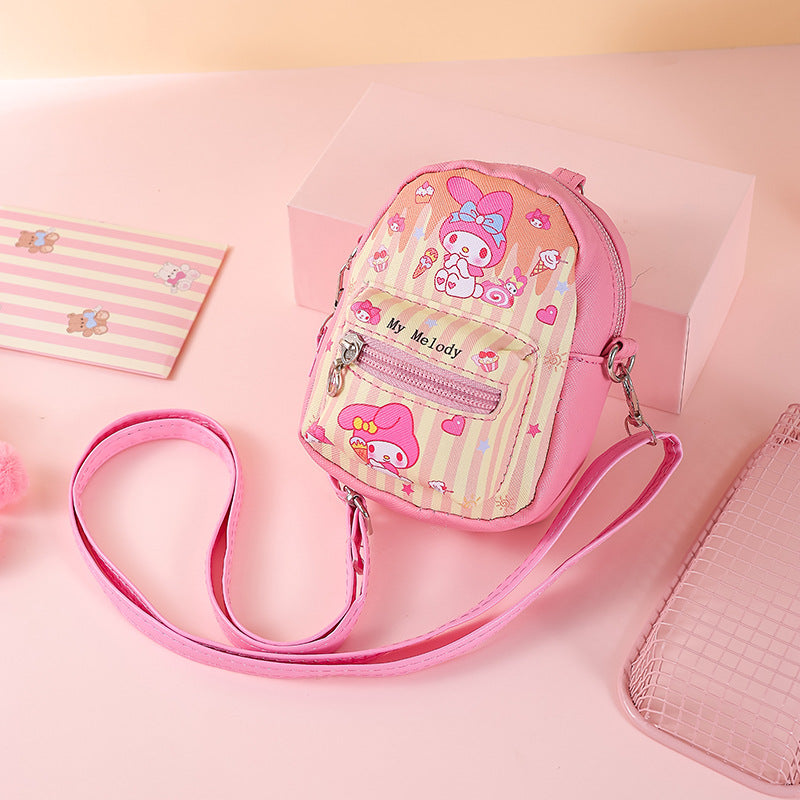 Coin Purse Ins Style Cute Girl Heart Student Minimalist Creative Zipper Small Bag Carry-on One-Shoulder Crossboby Bag
