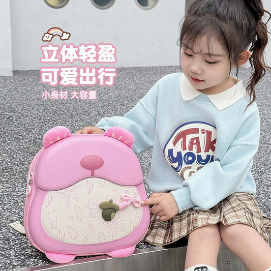 Cute Bear-Shaped Kids Backpack with Large Capacity and Lightweight Design for Preschool and Primary School
