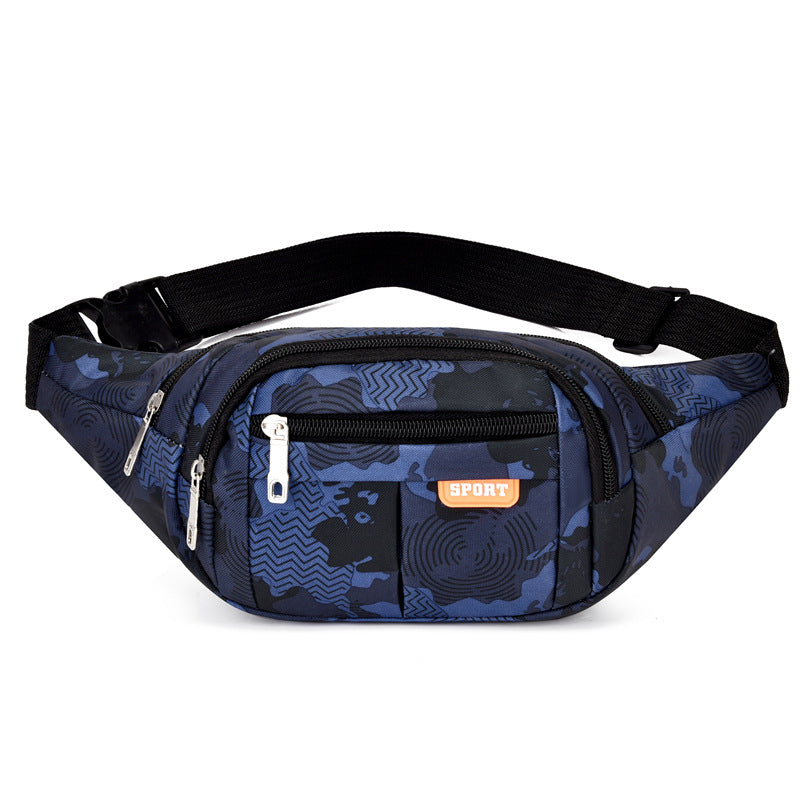Waist Bag Men's New Sports Casual Chest Bag Korean Fashion All-Matching Travel Shoulder Bag