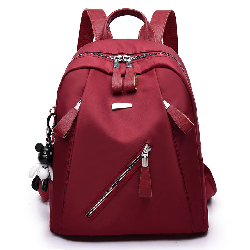 Backpack Men's and Women's Fashion Street Trend Oxford Cloth Middle School Student Schoolbag Backpack