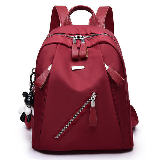 Backpack Men's and Women's Fashion Street Trend Oxford Cloth Middle School Student Schoolbag Backpack