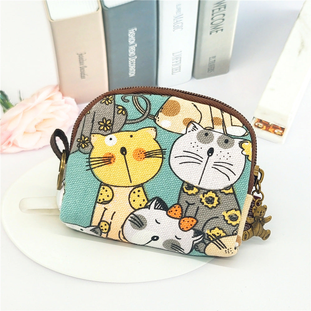 New Coin Purse Shell Small Cloth Bag Cute Girl Small Wallet Japanese Small Bag Coin Storage Bag