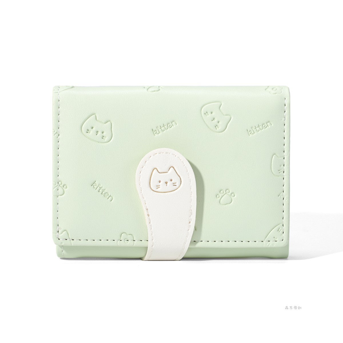 New Simple Cute Refreshing Flower Student Wallet Korean Style Fashion Short Pu Wallets for Women
