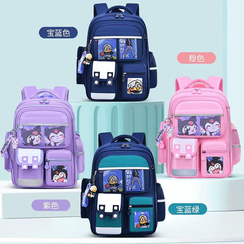 Cartoon Children's Schoolbag Burden-Reducing Spine Protection Large Capacity Breathable Waterproof